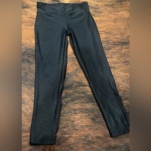 Black Faux Leather Leggings